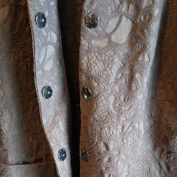 Max Volmary Black Textured Women's Trench Coat - Picture 6 of 9